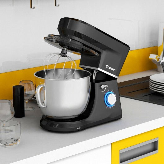 7.5 Qt Tilt-Head Stand Mixer with Dough Hook-Black