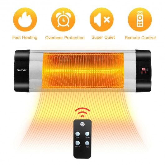 1500W Infrared Patio Heater with Remote Control