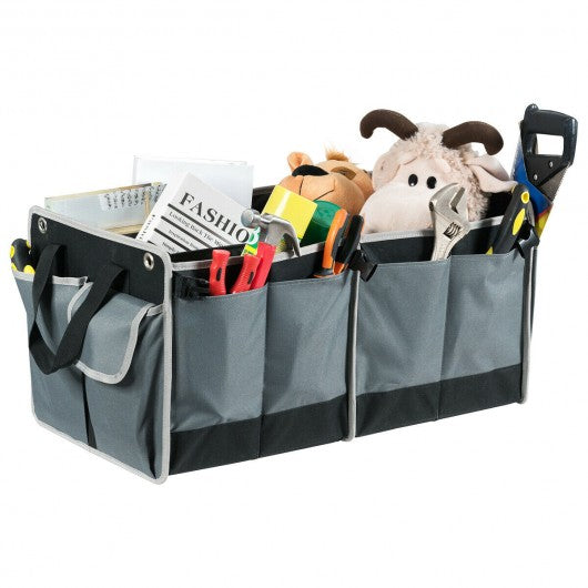 Foldable Multi-compartments Cargo Storage Car Trunk Organizer
