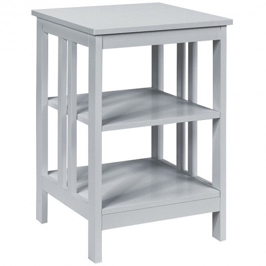 3-Tier Side Table Nightstand with Stable Structure