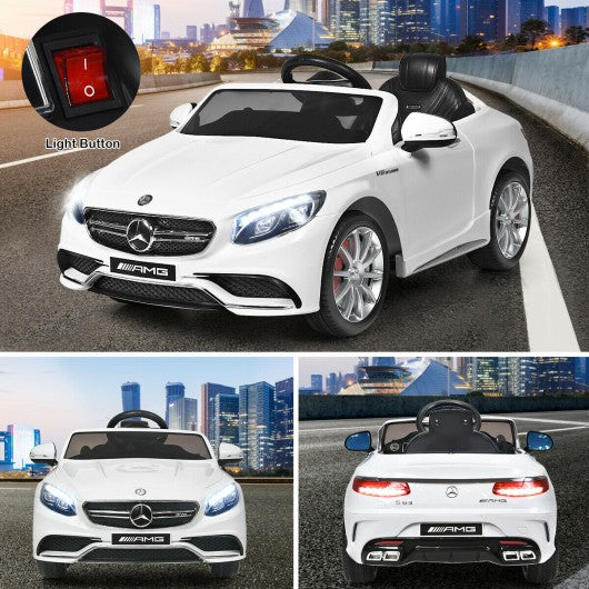 12 V Mercedes Benz S63 Licensed Kids Ride On Car