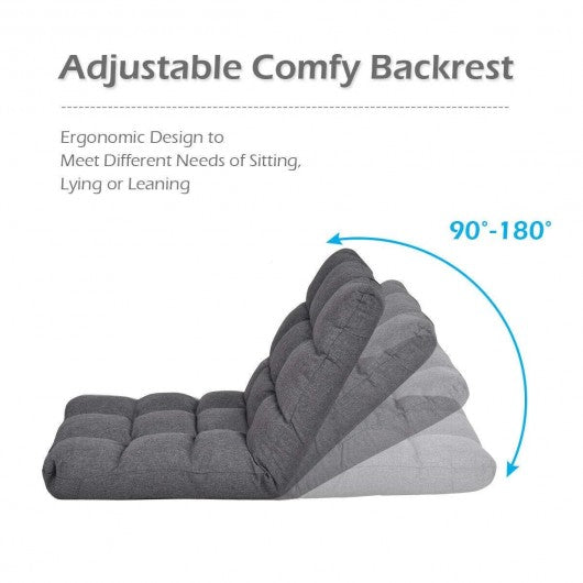 14 Position Adjustable Cushioned Floor Lazy Sofa Chair