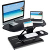 Electric Height Adjustable Sit-Stand Converter Standing Desk-Black