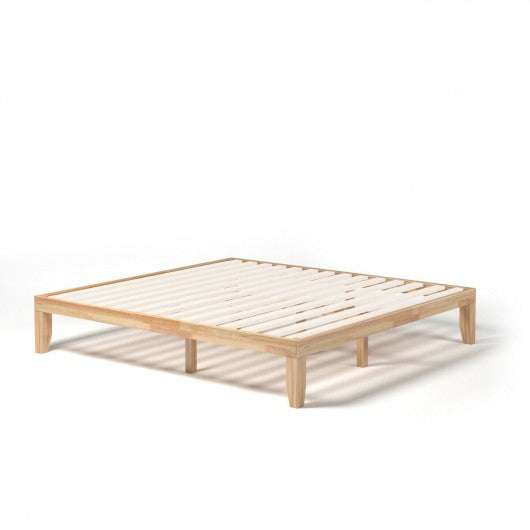 14 Inch King Size Wood Platform Bed Frame