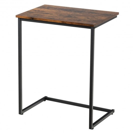 C-shaped End Side Coffee Tray Sofa Table