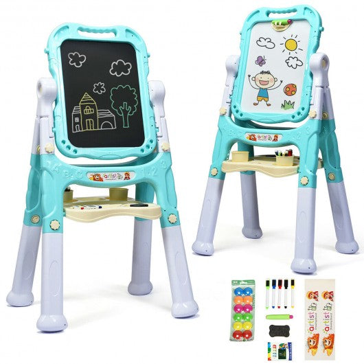 Kids Flip-Over Magnetic Double Sided Art Easel
