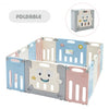14-Panel Foldable Baby Playpen Kids Activity Centreulticolor