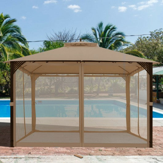 12' x 10'Outdoor Double Top Patio Gazebo