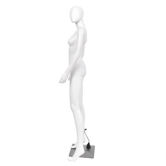 5.8 FT Female Mannequin Egghead Manikin with Metal Stand