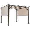 10' x 10' Metal Frame Patio Furniture Shelter-Beige