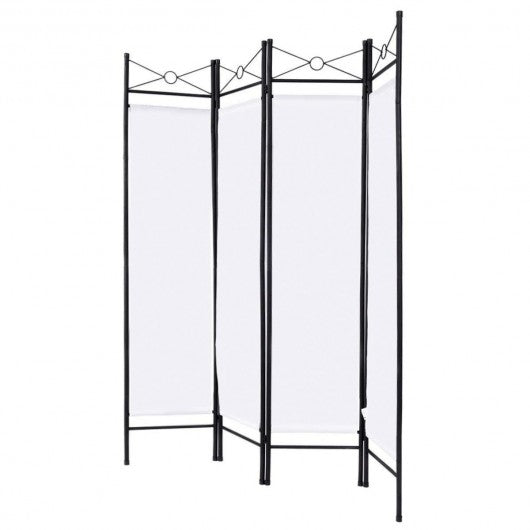 4 Panels Metal Frame Room Private Folding Screen