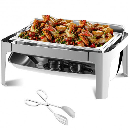 9 Quart Stainless Steel Roll Top Chafing Dish