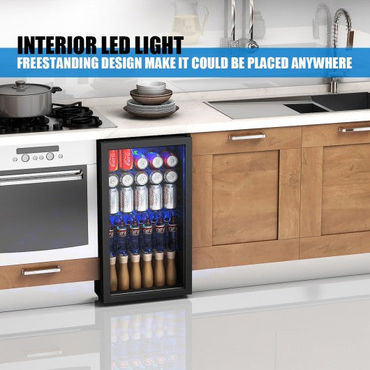 120 Can Beverage Mini Refrigerator w/ Glass Door
