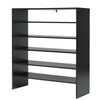 3 pcs Stackable Shoe Rack Horizontal Organizer 2-tier Storage Shelf-Brown