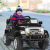12 V Kids Ride on Truck with MP3 + LED Lights-Black