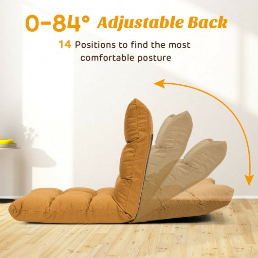 14-Position Adjustable Folding Lazy Gaming Sofa