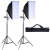 2 PCS Lighting Softbox Stand Photography Equipment Light Kit