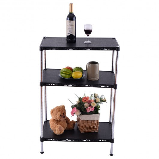 3-Tiers Adjustable Storage Rack Display Shelf