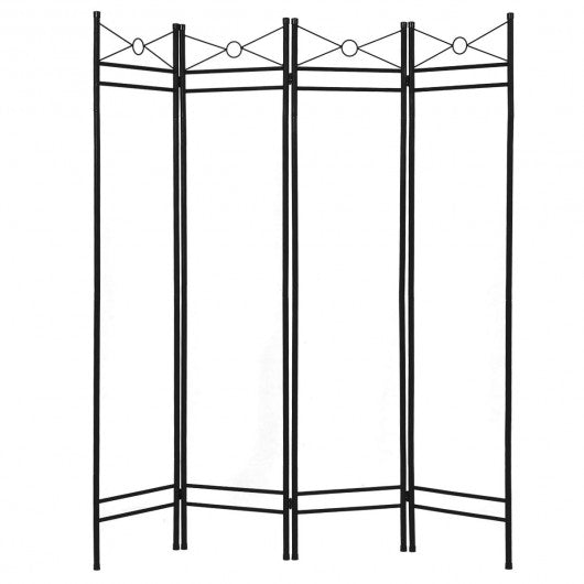 4 Panels Metal Frame Room Private Folding Screen
