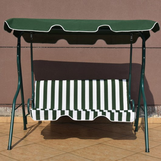 3 Seats Patio Canopy Swing