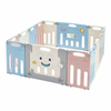 14-Panel Foldable Baby Playpen Kids Activity Centre-Multicolor