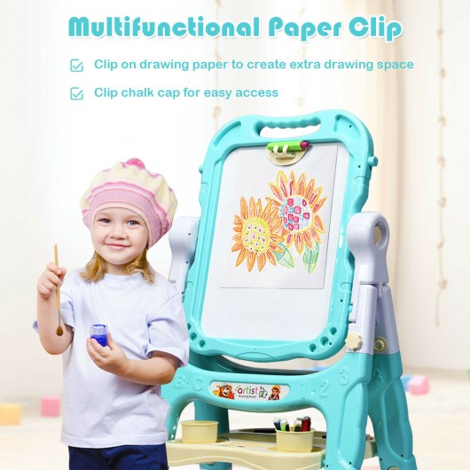 Kids Flip-Over Magnetic Double Sided Art Easel