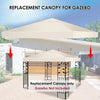 10' x 10' 1-Tier 3 Colors Patio Canopy Top Replacement Cover