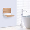 Wall Mounted Teak Wooden Folding Shower Bath Seat