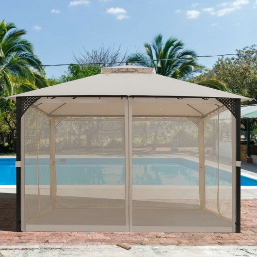 12' x 10'Outdoor Double Top Patio Gazebo