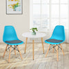 2Pcs Dining Chair Mid Century Modern DSW Chair Furniture-Blue