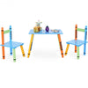 3 pcs Playroom Crayon Kids Table & Chairs Set