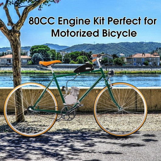 80cc 2troke Bicycle Gasoline Engine Motor Kit DIY Motorized Bike