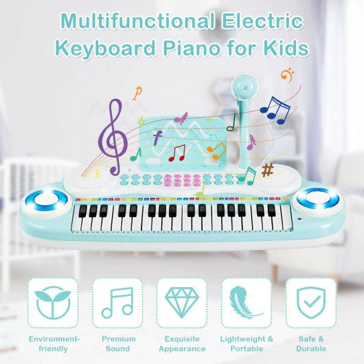 Multifunctional 37 Electric Keyboard Piano with Microphone