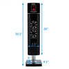 1500W Portable Tower Heater with Timer Remote Control