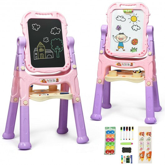 Kids Flip-Over Magnetic Double Sided Art Easel
