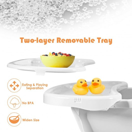 3-in-1 Convertible Wooden Baby High Chair