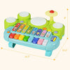 3-in-1 Electronic Piano Xylophone Game Drum Set Musical Toys