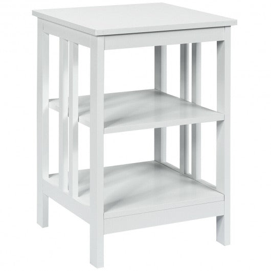 3-Tier Side Table Nightstand with Stable Structure