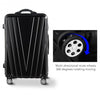 3 pcs Luggage Set Travel Trolley Suitcase with TSA Lock-Black