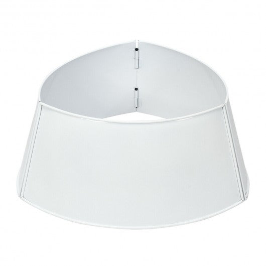 Galvanized Metal ChristmasTree Collar Skirt Ring Cover Decor