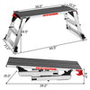 330 lbs Aluminum Folding Non-slip Drywall Step Stool Ladder