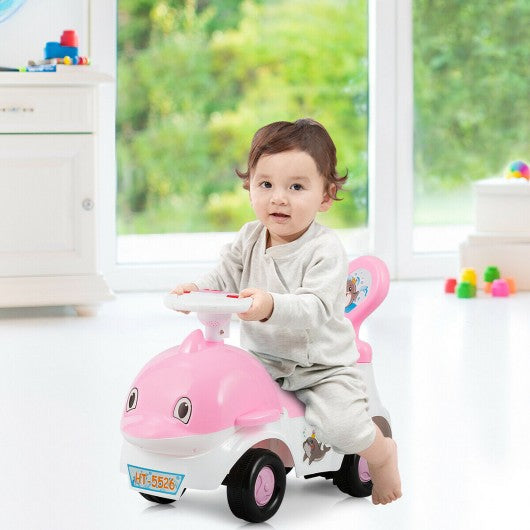 3-in-1 Baby Walker Sliding Car Pushing Cart Toddler Ride