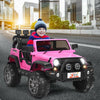 12V 2 Seater Kids Ride On Car w/ Storage Room-Pink