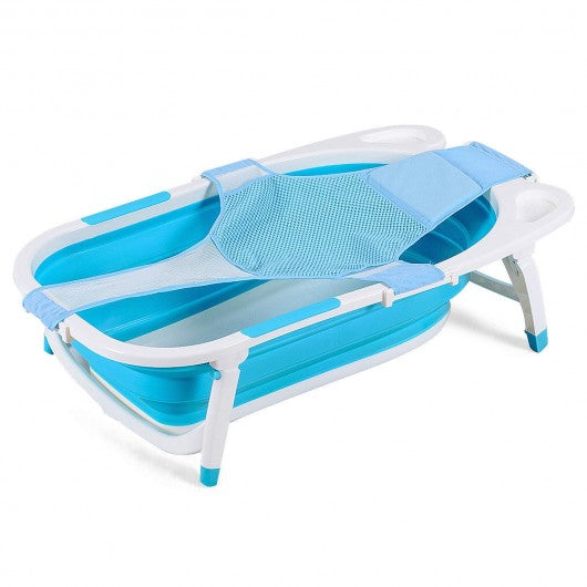 Baby Folding Collapsible Portable Bathtub w/ Block