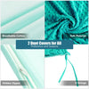10lbs 3 pcs Heavy Weighted Duvet Blanket-Green