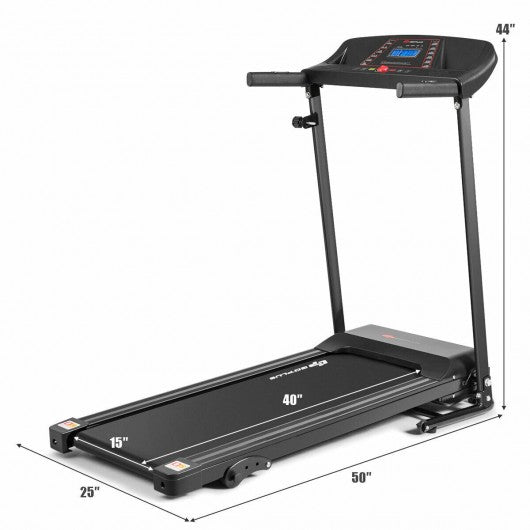 1.0HP Folding Treadmill Electric Support Motorized Power