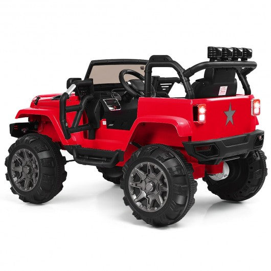 12V Kids Remote Control Riding Truck Car with LED Lights