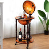 16th Century Wood Globe Wine Bar Stand