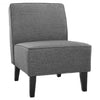 Contemporary Decor Solid Armless Accent Chair