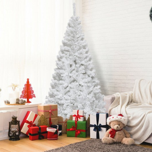 6 ft White Artificial PVC Christmas Tree w/ Stand